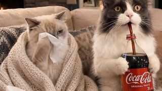 Cat Wearing a Tiny Winter Hat! 13