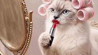 Cat Discovers the Roomba Vacuum! 8