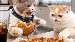 Smart Cat Opens the Door! Genius! 23