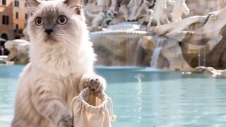 Cat Making Biscuits on a Soft Blanket! 20