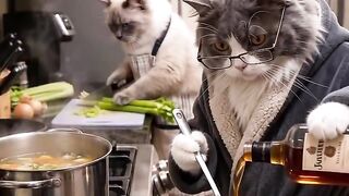 Cat Tries to Walk on Ice! 18