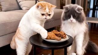 Cat Watching a Horror Movie! 19