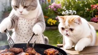Cat Refuses to Let Owner Work! 21