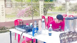 promotion product on the street