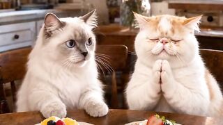 Cat Watching a Horror Movie! 20