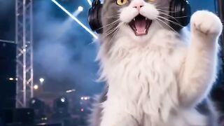 Cat Fighting a Dust Bunny! 16