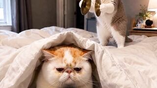Cat Annoyed by a Snoring Dog! 20