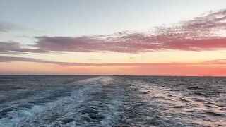 ocean with sunset view