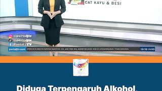 Diduga Terpengaruh Alkohol, Pemotor Tabrak Pohon