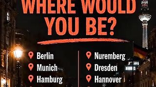 🇩🇪 IF YOU COULD WAKE UP IN ANY GERMAN CITY TOMORROW... 🏰✨