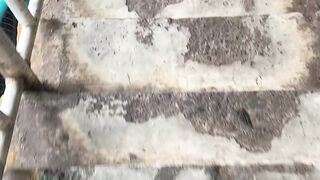 Walk at stair