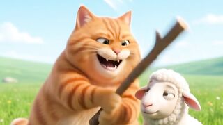 Cat Hits Sheep