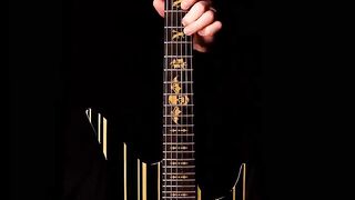 Black & Gold Electric Guitar Performance 🎸🔥 | Satisfying Guitar Riffs #Shorts