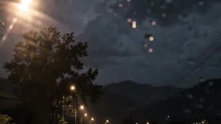 Midnight Storm Drive 🌧️ | Relaxing Rain & Thunder Ambience