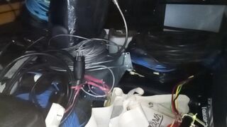 Inside a Technical Equipment Room | Network Cables and Wiring Setup