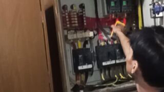 Electrical Technician at Work | Inside a Control Panel