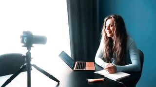 Professional Woman Teaching Virtual Class Through Video Call