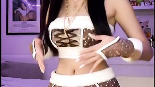 Cozy White Hoodie Girl Daily Video ✨ 2
