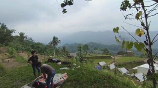 camping in nature