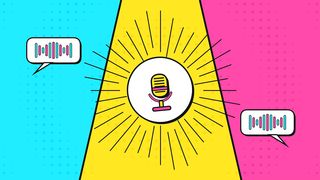 Pop Art Podcast Audio Visualizer Animation