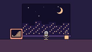 Lo-Fi Night City Podcast Studio Animation
