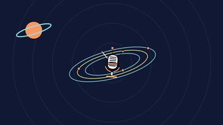Space Orbit Podcast Microphone Animation