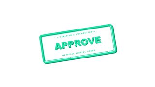 Verified & Authorized Green "APPROVE" Official Digital Stamp Animation