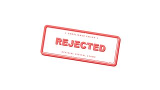 Compliance Failed Red "REJECTED" Official Digital Stamp Animation