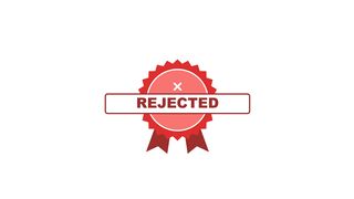 Red Ribbon Stamp REJECTED Animation Badge