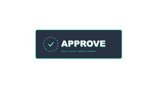 Modern Tech Box APPROVE Status Motion Graphic