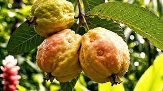 Guava Growing Time-Lapse 🌱 | From Tiny Green Fruit to Ripe Guava