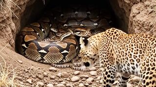 ular vs macan tutul