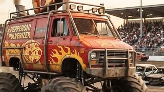 Rusted Pizza Van Becomes a Fire-Breathing Monster #shorts #viral #trending