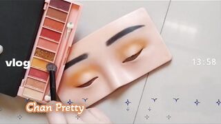 Smoky Yellow Green Eyeshadow Tutorial