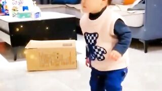 Baby Try To Sit very small Chair