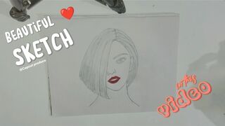 How to Draw Beautiful Girl ♥️ Sketch / step by step / simple Drawing