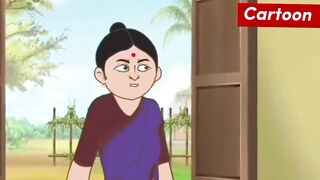 Dudh-er Jaygay Ata Diye Pitha Banalo Ginni! 🤣 (Part - 8) | Funny Cartoon