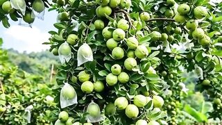Fresh Guava Harvest from the Orchard 🌿