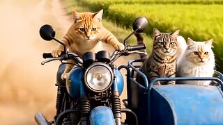 GATOS DANO VOLTA DE MOTO