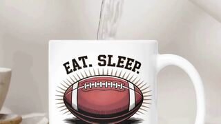 Eat Sleep football repeat