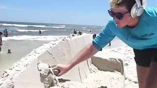 Easy Sandcastle Building Tips for Beginners | Fun Beach Activity