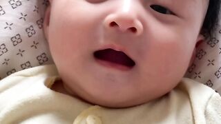 Cute baby giggle
