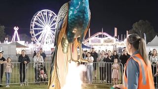 Giant Peacock Rocket Fireworks Explosion | Incredible CGI Night Sky Show!