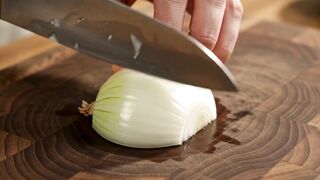 POV: The Daily Onion & Greens Cutting Routine 🧅🥬
