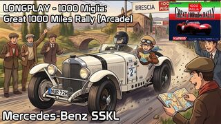 Longplay - 1000 Miglia: Great 1000 Miles Rally (Arcade) com a Mercedes-Benz SSKL