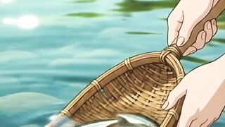 Catch small fish and shrimp