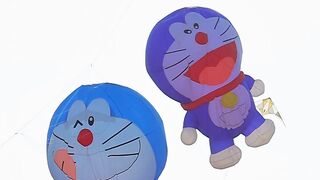 Two Giant Doraemon Kite Festival