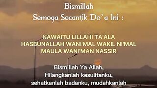 Bismillahirrahmanirrahim semoga secantik doa ini😍