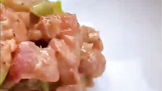 Spicy meat in cucunot milk recipe
