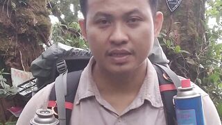 Arif, a Member of The Mount Patah Expedition